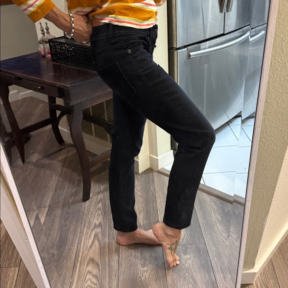R13 grunge Black Women's Jeans size 24 relaxed skinny - Picture 6 of 12